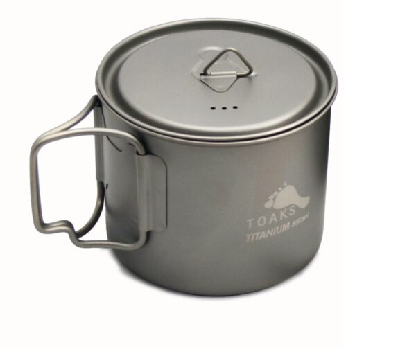 TOAKS - Light Titanium 550ml Pot (Ultralight Version)