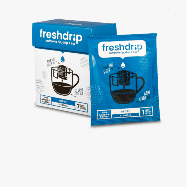 freshdrip-decaf.jpg-2.png Freshdrip - Decaf - Filter coffee (Ethiopia blend) - 7 pack