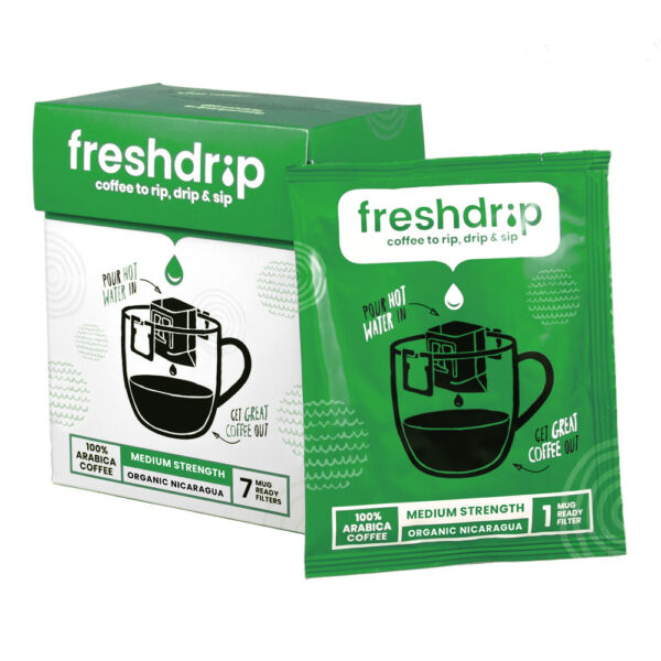 Freshdrip - Nicaragua - Organic Filter coffee (medium strength) - 7 pack