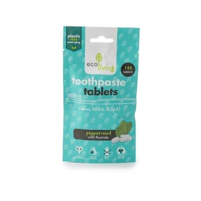 Ecoliving - toothpaste tablets - 125 pieces