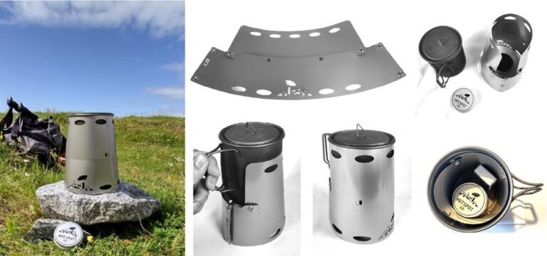 Titanium Windshield for Toaks 750ml Pots (diameter 95mm) - Vesuv