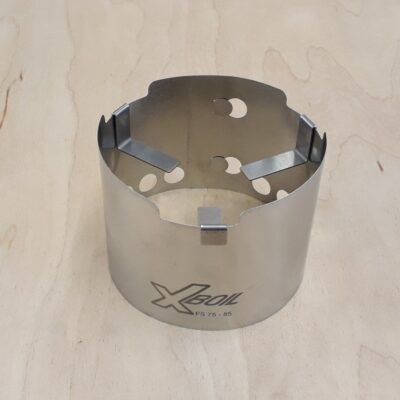 X-Boil FS Ultralight Edition windshield with pot stand and alcohol burner