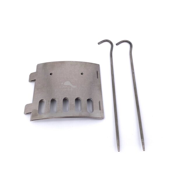 TOAKS - TiStand - Titanium Alcohol Stove Dual Stand en Wind Screen