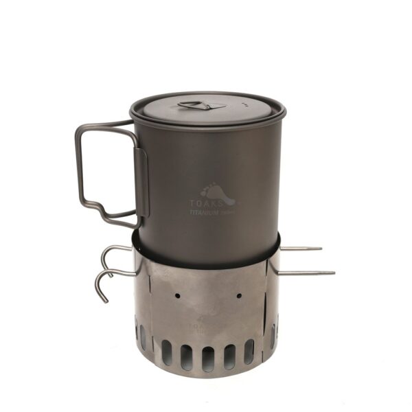 TOAKS - TiStand - Titanium Alcohol Stove Dual Stand en Wind Screen