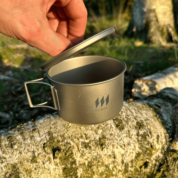 Moss Gear - Titanium Pan / Cup - Flat Version (450 or 600ml)