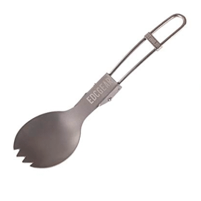 Titanium spork - foldable