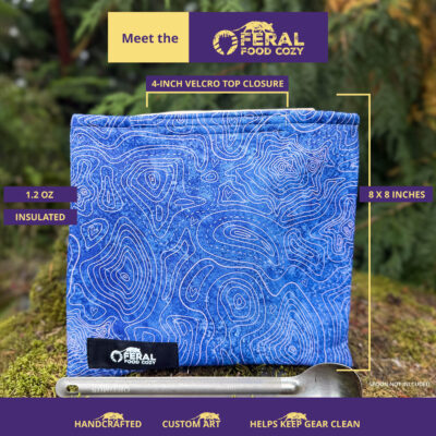 Meet_the_feral_food_cozy_Sapphire_Topo_new.jpg Kula Cloth - Feral Food Cozy - insulated meal pouch